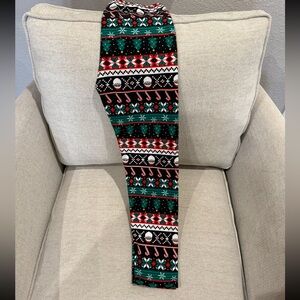 Youth size Large Christmas leggings